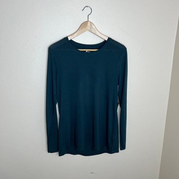 Old Navy Active Go Dry Green Long Sleeve Open Back Tee Medium - Picture 1 of 9